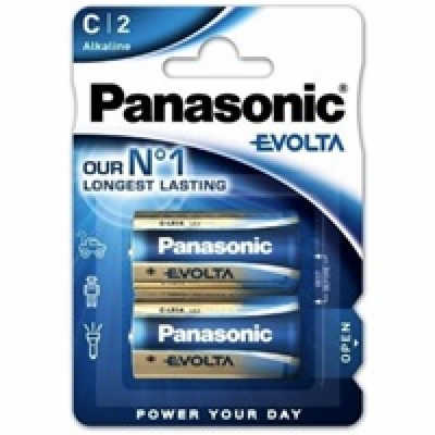 PANASONIC Alkalické baterie EVOLTA Platinum LR14EGE/2BP 1...