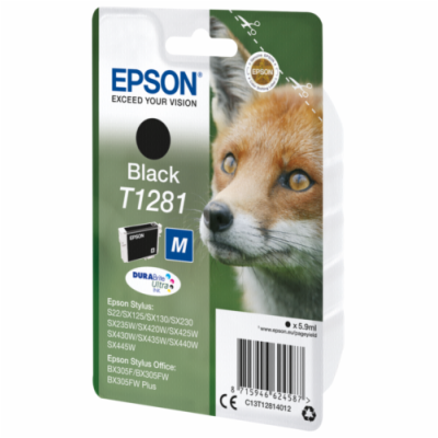 Epson inkoustová náplň/ T1281/ Singlepack DURABrite Ultra...