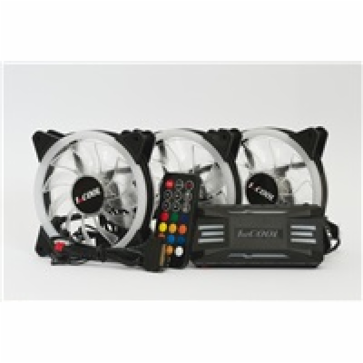 1stCOOL Fan KIT AURA EVO 2 ARGB KIT-AURA-EVO-2, 3x Dual R...