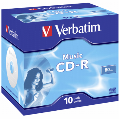 Verbatim CD-R 700MB 16x, AZO, Audio, jewel, 10ks (43365) ...