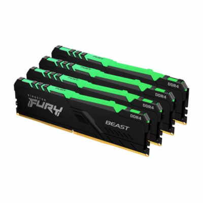 KINGSTON 32GB 3600MT/s DDR4 CL17 DIMM (Kit of 4) FURY Bea...