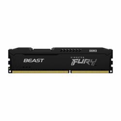 KINGSTON DIMM DDR3 8GB 1600MT/s CL10 FURY Beast Černá