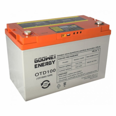 GOOWEI ENERGY OTD100 12V 100Ah - DEEP CYCLE (GEL) baterie 