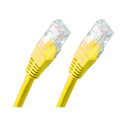 XtendLan Patch kabel Cat 5e UTP 5m - žlutý