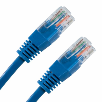 XtendLan patch kabel Cat6, UTP - 0,25m, modrý (prodej po ...