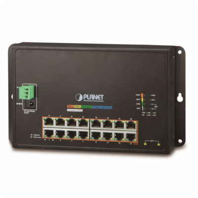 Planet WGS-4215-16P2S plochý L4 switch, 16x1Gb, 2x1Gb SFP...