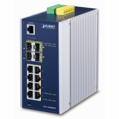 Planet IGS-12040MT L3 switch, 8x1Gb, 2x1Gb SFP, 2x2.5Gb S...