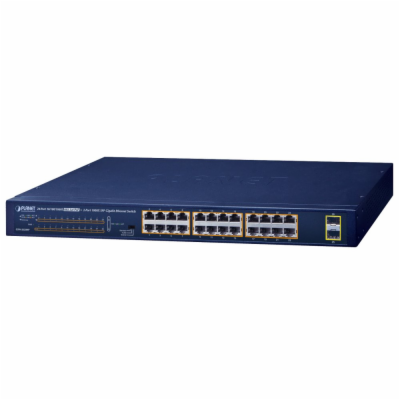 Planet GSW-2620HP PoE switch, 24x1Gb + 2x SFP 1Gb, VLAN, ...