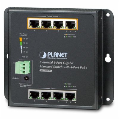 Planet WGS-804HPT Planet průmyslový plochý switch L2, 8x1...