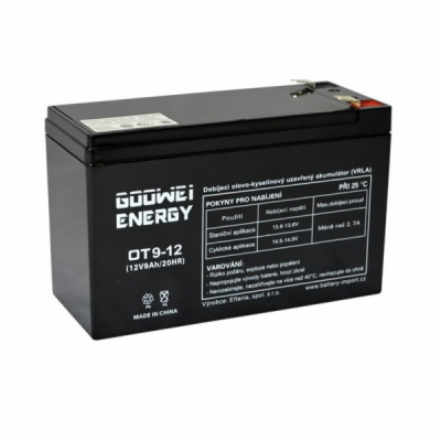 GOOWEI ENERGY OT9-12 9Ah 12V Pb záložní akumulátor VRLA AGM 