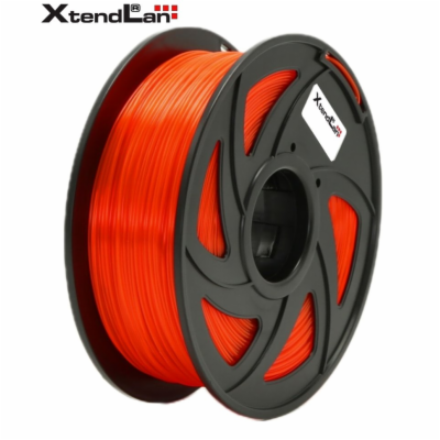 XtendLAN PETG filament 1,75mm průhledný oranžový 1kg