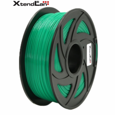 XtendLAN PLA filament 1,75mm průhledný zelený 1kg