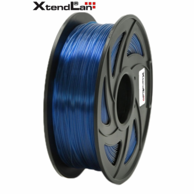 XtendLAN PLA filament 1,75mm průhledný modrý 1kg