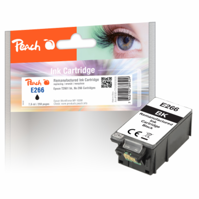 PEACH kompatibilní cartridge Epson 266 black, 7.6ml