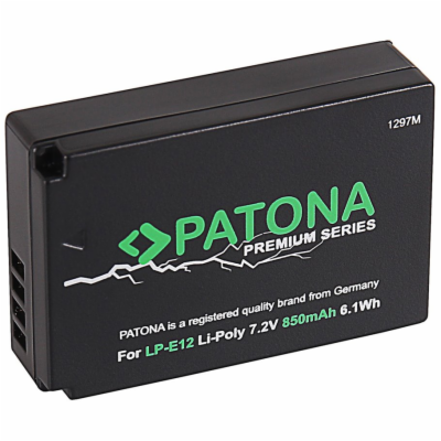 PATONA baterie pro foto Canon LP-E12 850mAh Li-Ion PREMIUM