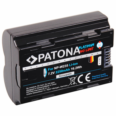 PATONA baterie pro foto Fuji NP-W235 2400mAh Li-Ion 7,2V ...