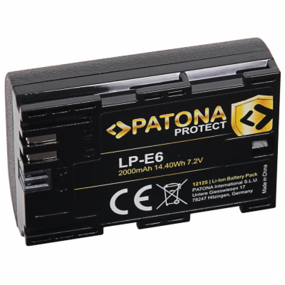 PATONA baterie pro foto Canon LP-E6 2400mAh Li-Ion Protect