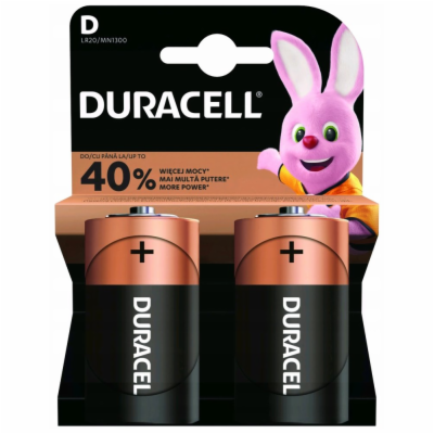 Duracell Basic alkalická baterie 2 ks (D)