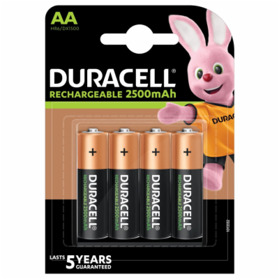 Duracell Rechargeable baterie nabíjecí 2500mAh 4 ks (AA)