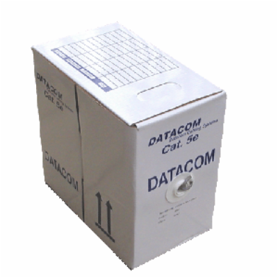 DATACOM kabel drát C5E UTP PE venkovní 305m box černý