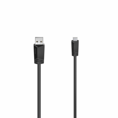 USB kabel 2.0 A vidl. / mini B vidl.  1,5m černý  H200606