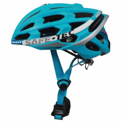 SAFE-TEC Chytrá Bluetooth helma/ Repro/ TYR 2 Turquoise S