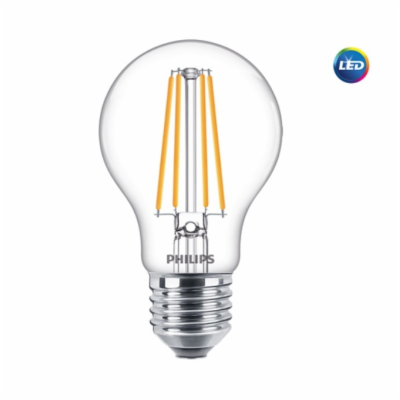 LED žárovka Philips E27 8,5W 2700K 230V A60 CL  P347120