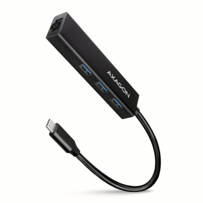 AXAGON HMC-GL3A, USB 3.2 Gen 1 hub, porty 3x USB-A + Giga...