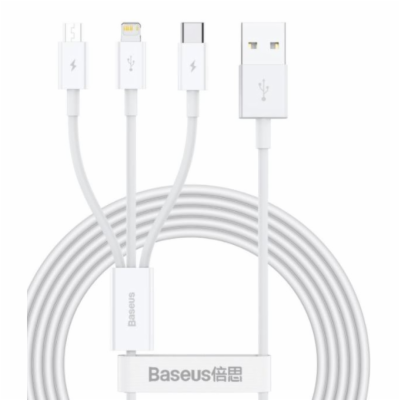 Datový kabel Baseus Superior 3v1 USB/microUSB, Lightning,...