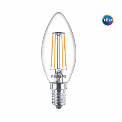 LED žárovka Philips FILAMENT Classic E14 4,3W 2700K 230V ...