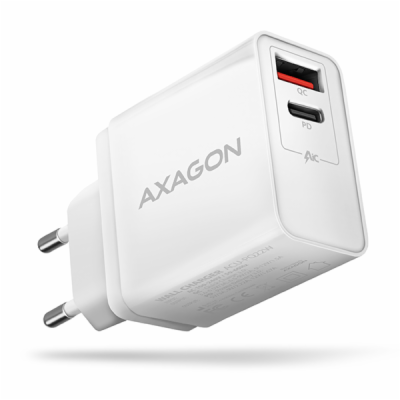 AXAGON ACU-PQ22W, PD & QC nabíječka do sítě 22W, 2x port ...