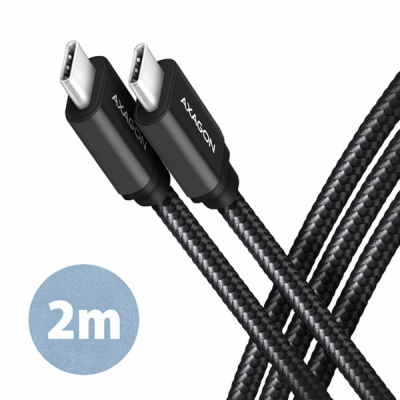 AXAGON BUCM3-CM20AB, SPEED kabel USB-C <-> USB-C, 2m, USB...