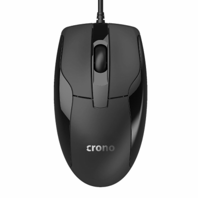 Crono CM645/Kancelářská/Optická/1 000 DPI/Drátová USB/Černá