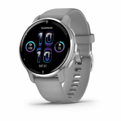 Garmin Venu  2Plus, nerezová luneta Silver, pouzdro a sil...