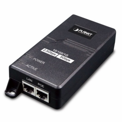 Planet POE-165 PoE injektor IEEE802.3at, 30W, 1G/2,5G/5G,...