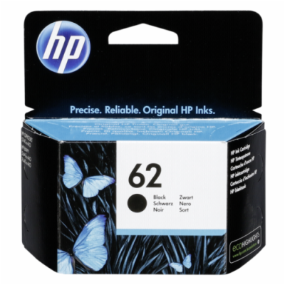 HP 62 černá inkoustová náplň, C2P04AE