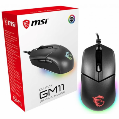 MSI herní myš CLUTCH GM11 Gaming/ 5.000 dpi/ RGB Lighting...