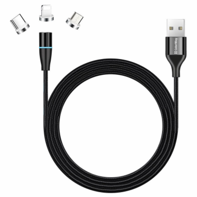 Colorway Nabíjecí Kabel 3v1 Lightning+MicroUSB+USB-C/ Mag...