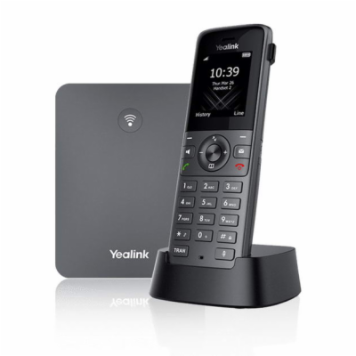 Yealink W73P, IP DECT báze+ručka, PoE, 1,8" bar.disp., až...