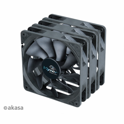 Akasa AK-FN065-BKT03 AKASA ventilátor Viper, Black Fan 12...