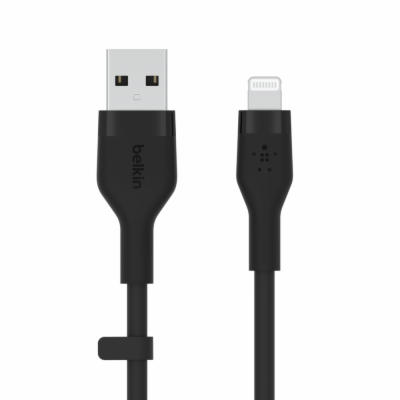 Belkin CAA008bt1MBK USB-A na LTG_silikon, 1m, černý Belki...