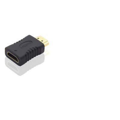 PremiumCord adaptér HDMI  - HDMI  (F/M), krátká, zlacené ...