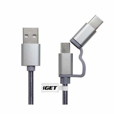 iGET CABLE G2V1 - Univerzální datový a nabíjecí kabel s k...