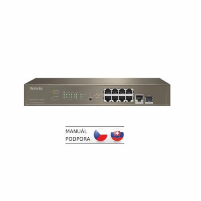 Tenda TEG5310P-8-150W Gigabit L3 PoE Switch 130W, 8x 1Gb/...