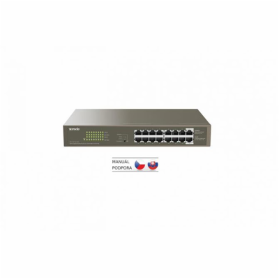 Tenda TEG1116P-16-150W 16xRJ45 Switch s 16xPoE 802.3af/at...