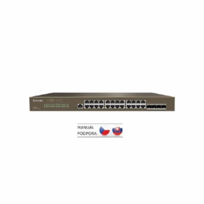 Tenda TEG3328F Managed L2 Gigabit Switch 24x RJ45 a 4x SFP