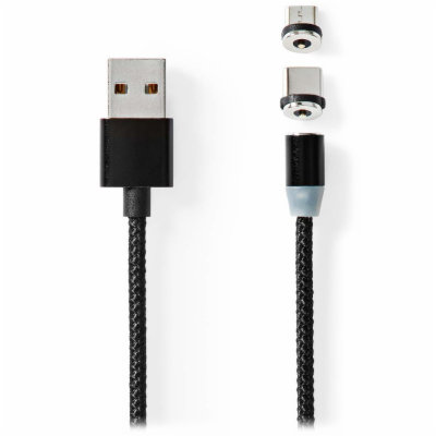 NEDIS USB 2.0 kabel/ USB-A Zástrčka - USB micro-B zástrčk...