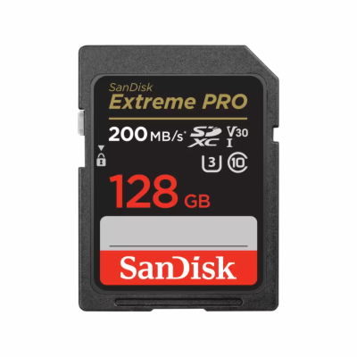 SanDisk SDXC karta 128GB Extreme PRO (200 MB/s Class 10, ...