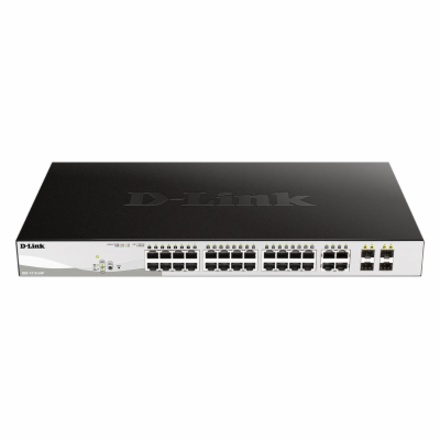 D-Link DGS-1210-24P, 24 PoE 10/100/1000 Base-T port + 4 T...