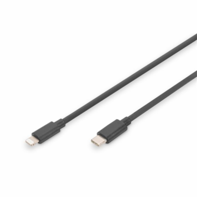 Digitus AK-600434-006-S Pružinový USB - C na Lightnig MFI...